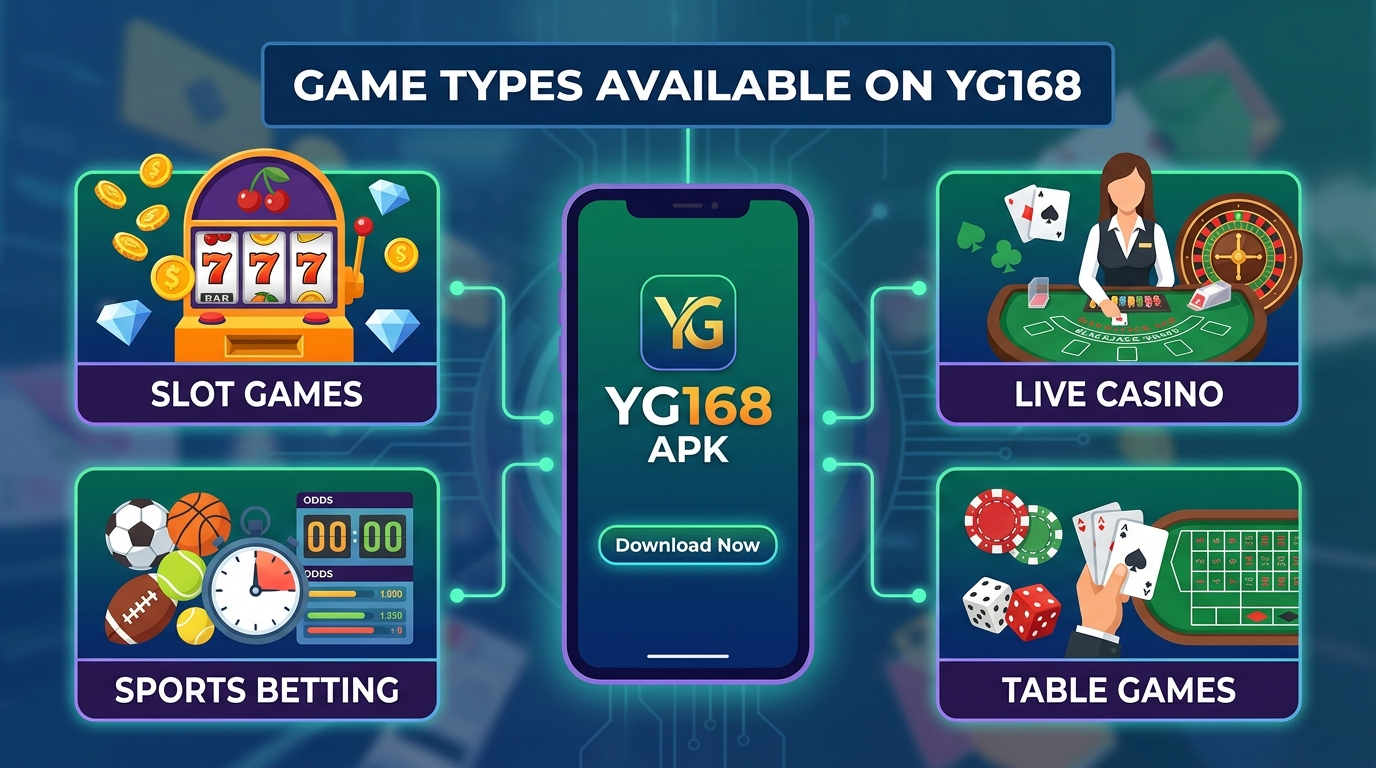 YG168 တွင် ရနိုင်သော ဂိမ်းအမျိုးအစားများ