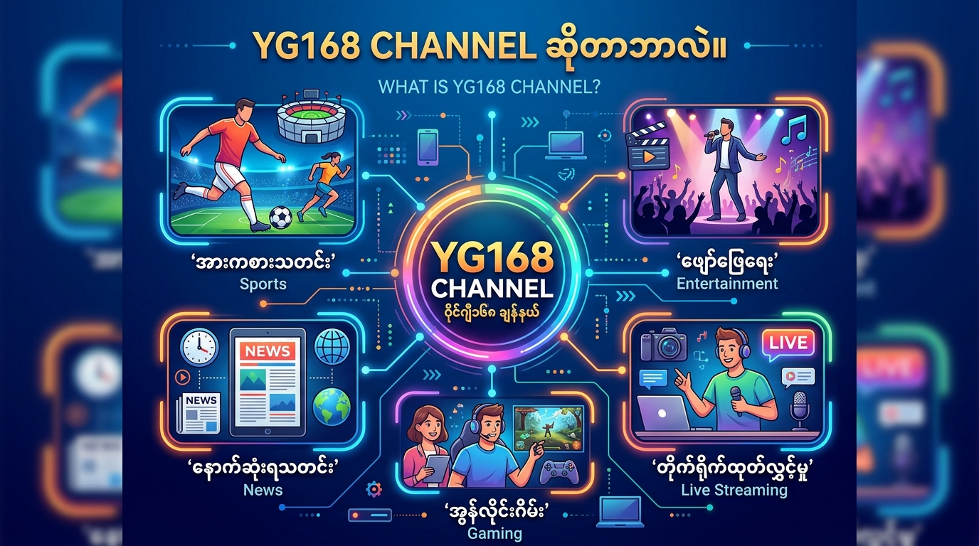 YG168 channel ၏ ထူးခြားချက်များ