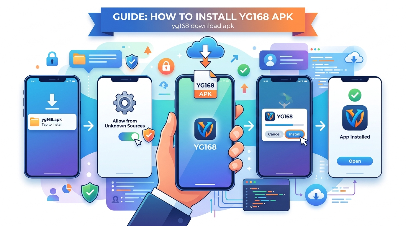 YG168 download apk ကို ထည့်သွင်း (Install) နည်း